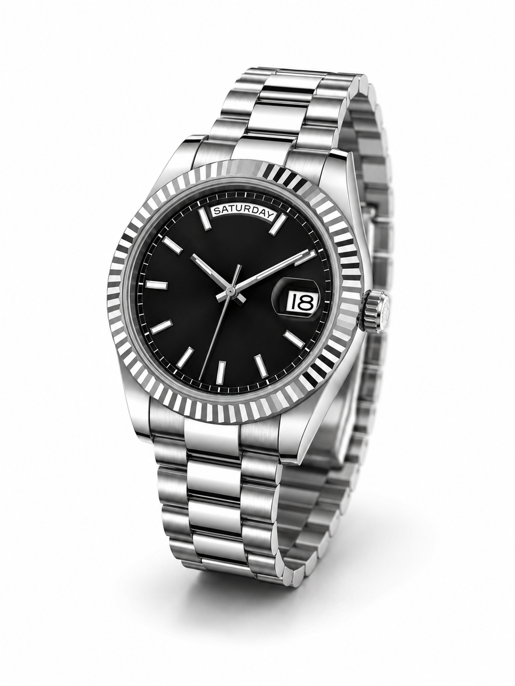 Black dial Day and Date