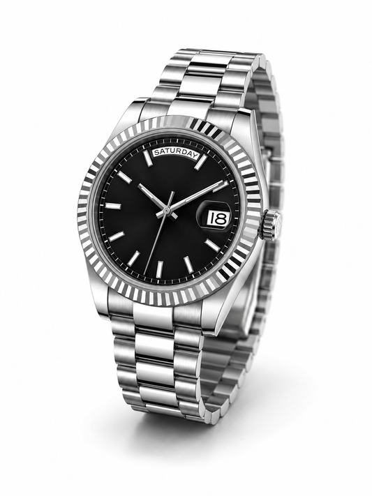 Black dial Day and Date